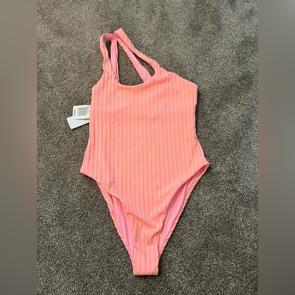 NWT Women’s Neon Peach/Pink One Piece Swimsuit
